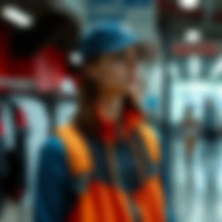 Stylish sports attire on display