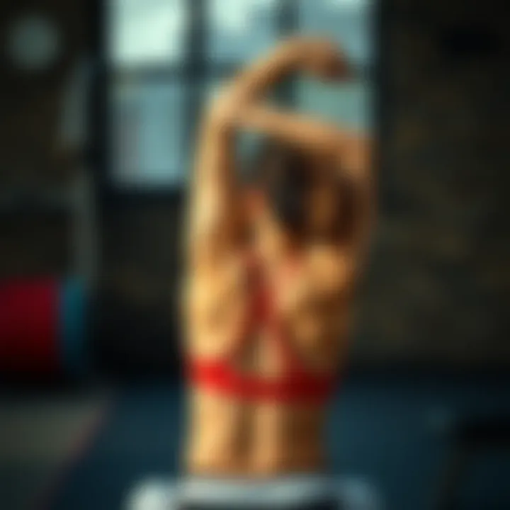 An effective stretch for the back muscles, promoting flexibility.