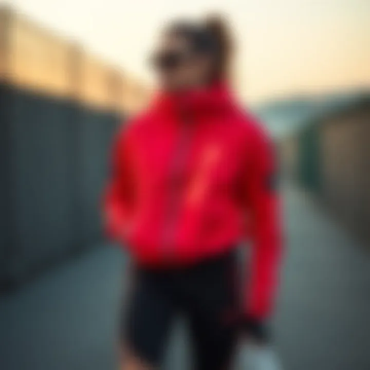 A stylish athlete in modern sportswear, combining functionality and fashion