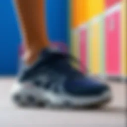 Stylish Foamies Skechers in a vibrant setting