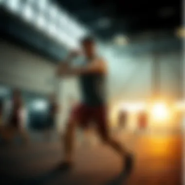 Dynamic training session showcasing various workout techniques