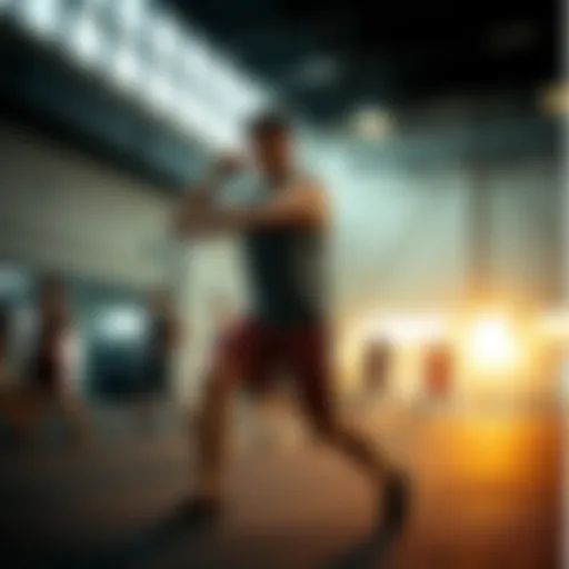 Dynamic training session showcasing various workout techniques