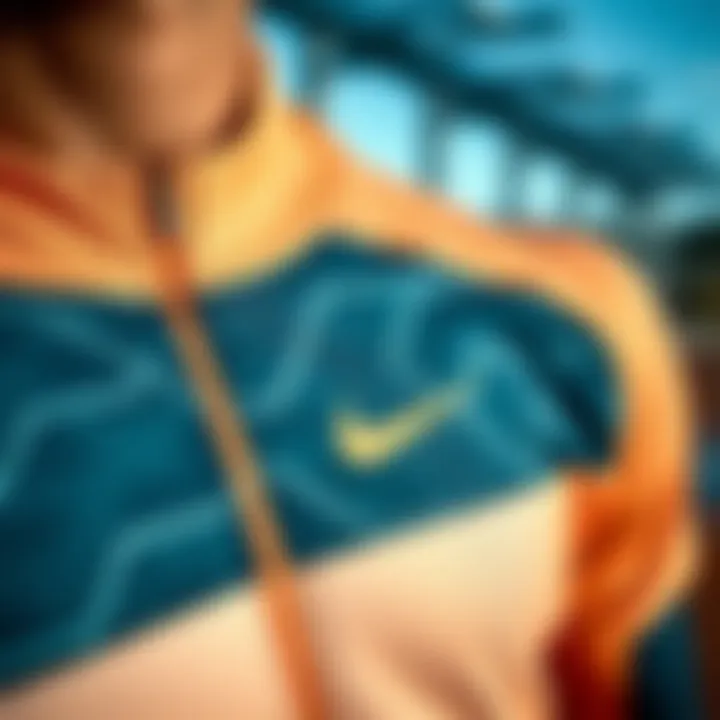 Close-up of high-performance sports apparel designed for fitness enthusiasts