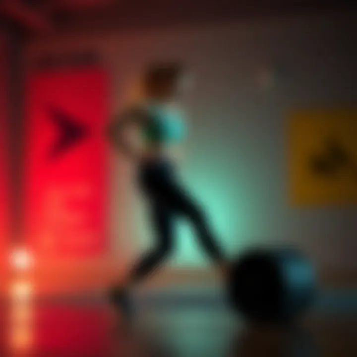 Inspiring fitness journey illustration