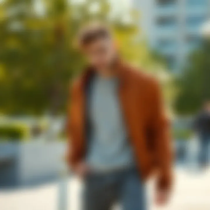 Fashionable pairing with casual attire