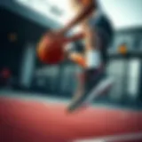Dynamic Movement in Basketball Dynamic basketball movement showcasing athletic footwear