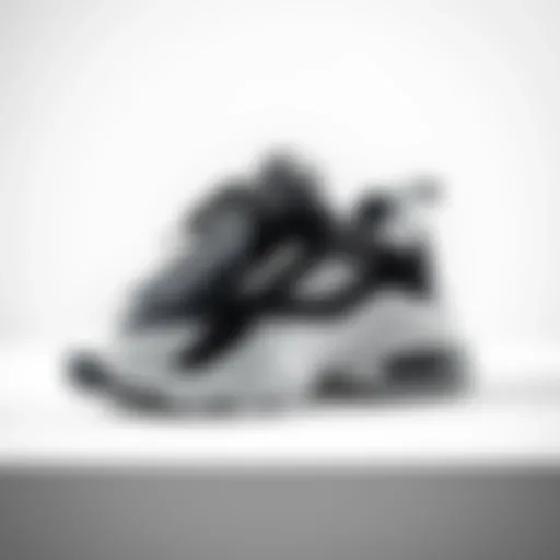 Stylish chunky sneakers displayed on a minimalist background