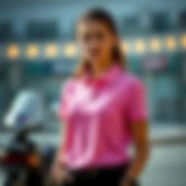 The Elegance of Polo Shirts Elegant woman in a stylish polo shirt