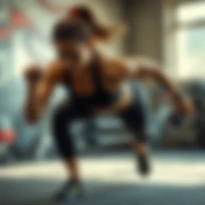 Dynamic core workout in action