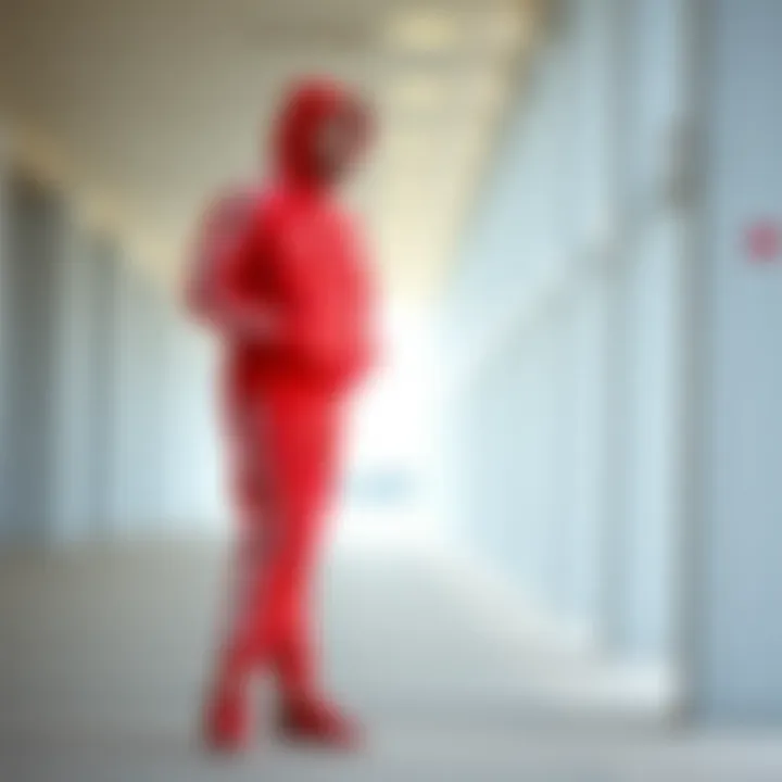 Stylish red Adidas tracksuit showcasing comfort and elegance