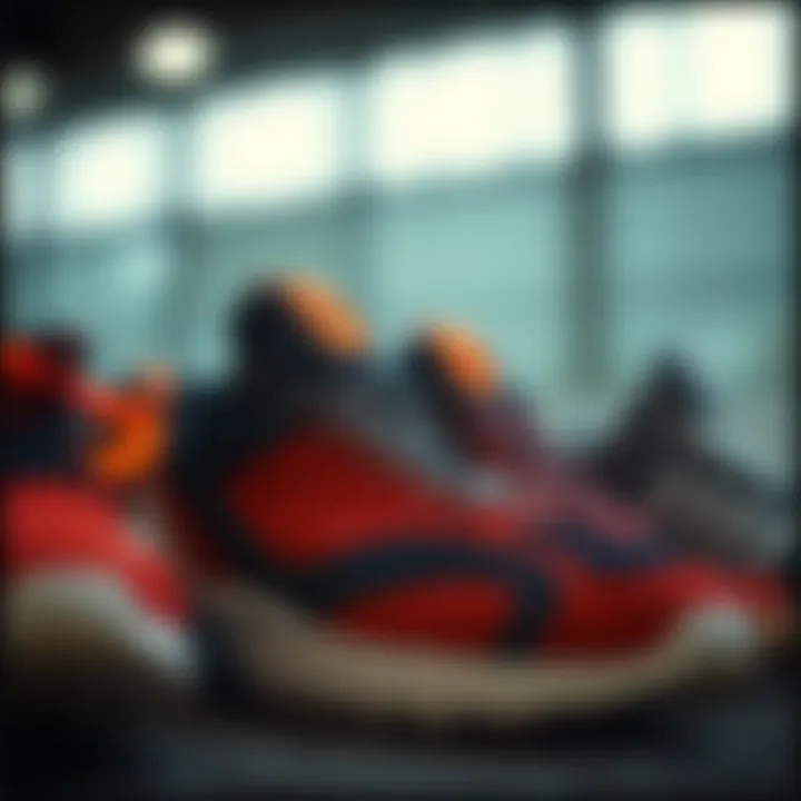 Diverse Selection of Sports Footwear Diverse selection of sports footwear