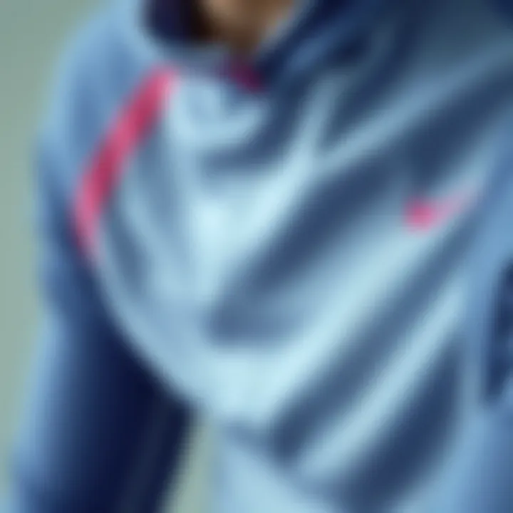 Visual representation of fabric types affecting sportswear comfort