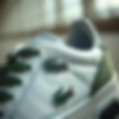 Lacoste logo prominently displayed on sneaker