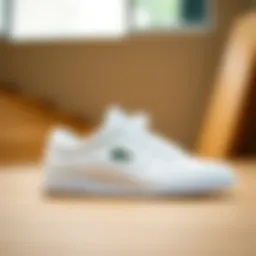 Elegant design of Lacoste Powercourt footwear showcasing premium materials.