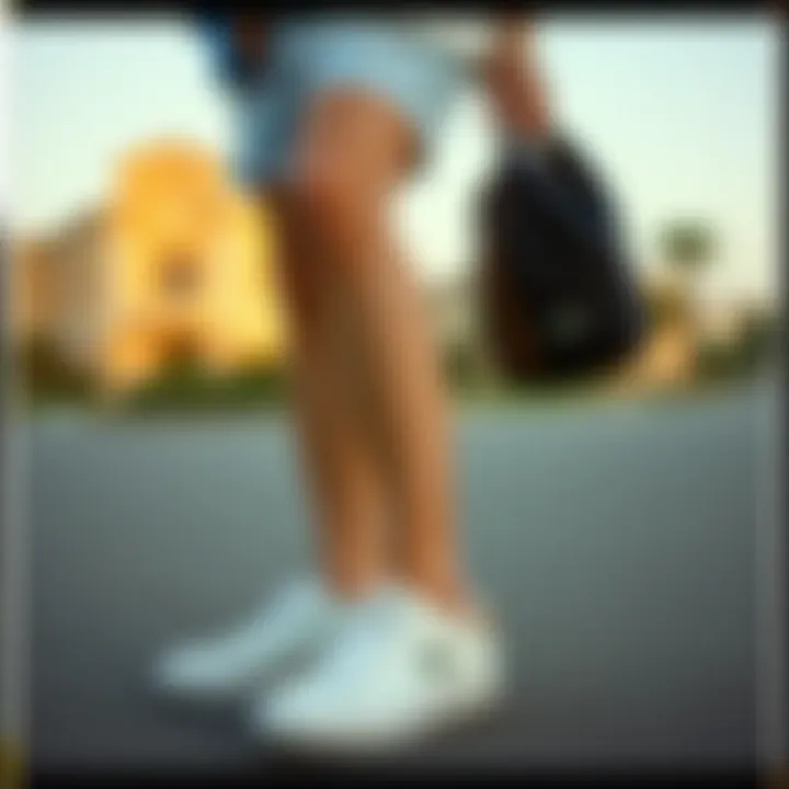 Stylish outfit featuring Lacoste shoes