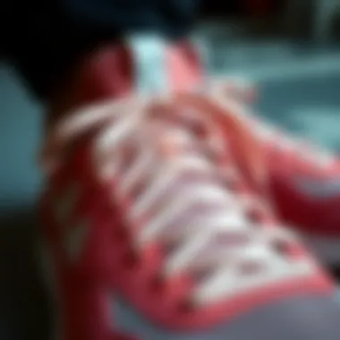 Intricate Design Features of Modern Sneakers Close-up of sneaker details