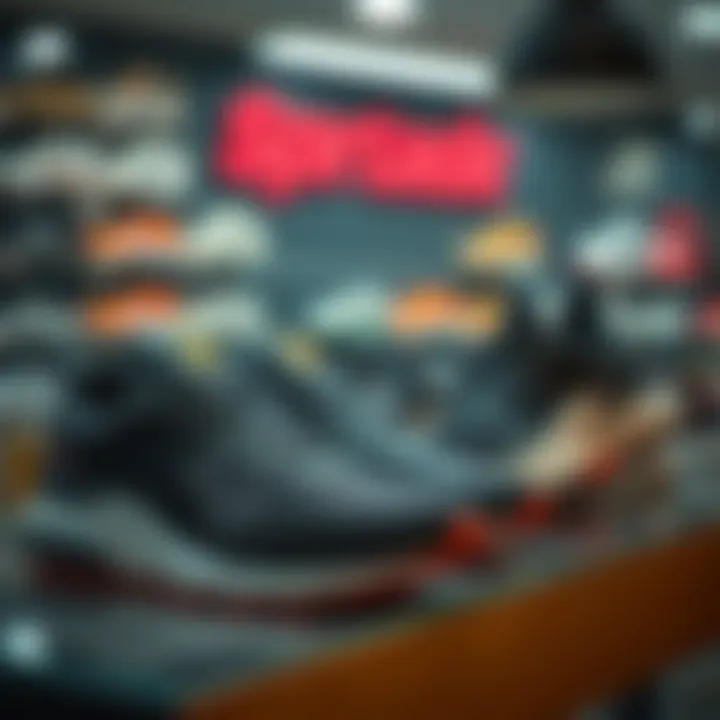 The Perfect Fusion of Style and Comfort Stylish sport shoes on display