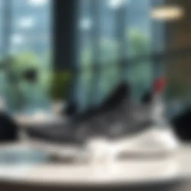 Cutting-Edge Designs: The Future of Sports Footwear Innovative sports shoes design displayed on a table