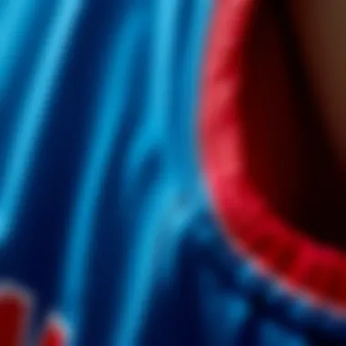 Close-up of fabric quality in a replica jersey
