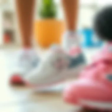 Parents Choosing the Ideal Baby Shoes Parents selecting the perfect baby shoes from New Balance