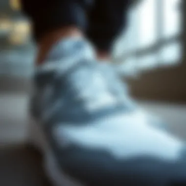 Close-up of the innovative technology in New Balance sneakers