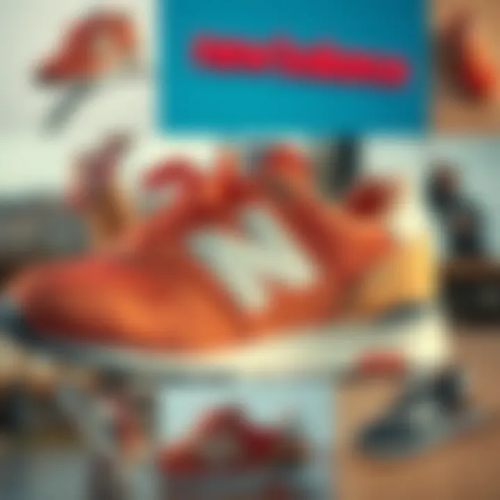 New Balance's Influence in the Sports Sector A collage showcasing New Balance's impact in the sports industry.