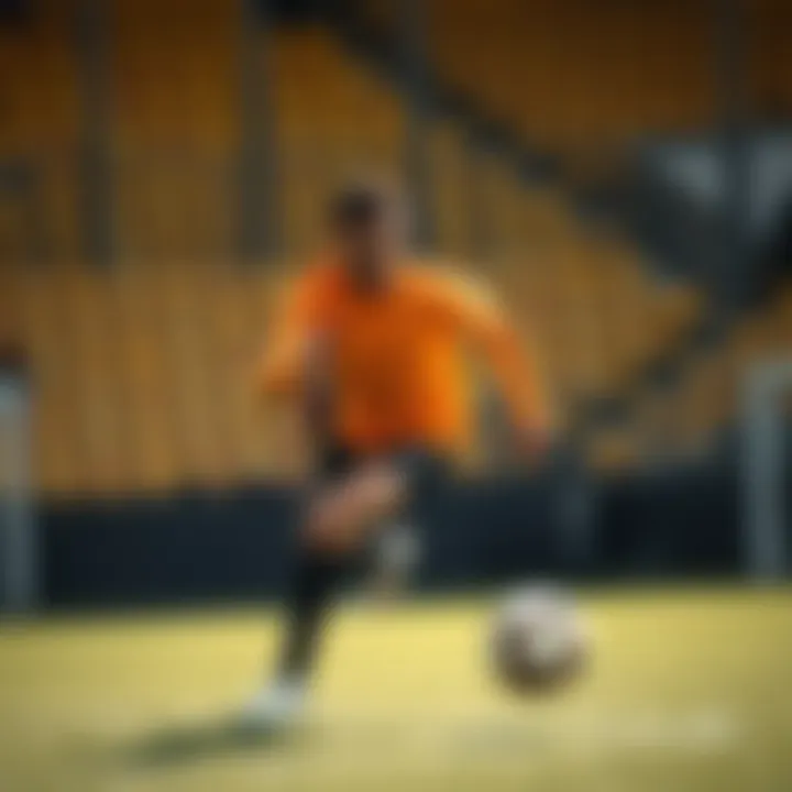 Dynamic Performance with Nike 001 Krampon Action shot of a player wearing Nike 001 Krampon on the field