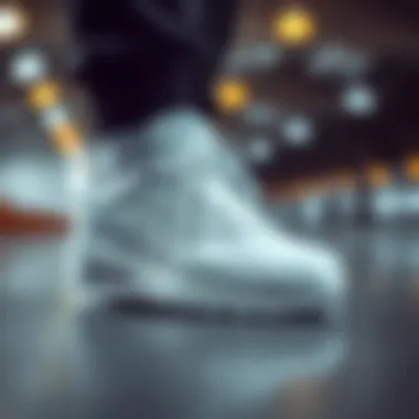 Stylish overview of Nike Air white sports shoes highlighting design elements