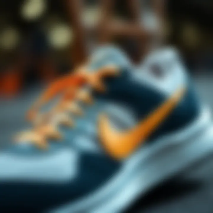 Detailed view of the intricate design elements of Nike Air Zoom footwear.