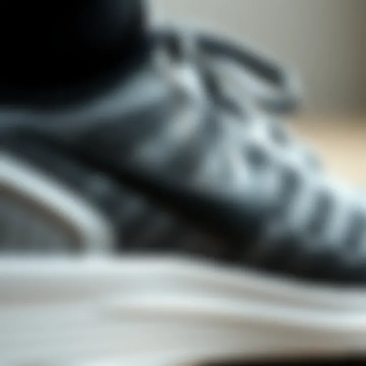 Close-up of the cushioning technology in Nike Air Zoom Structure 23