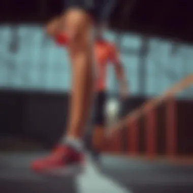 Athlete showcasing performance in Nike shoes