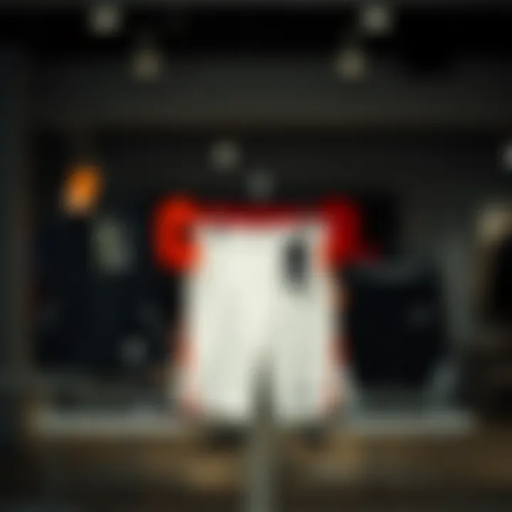 Nike Challenger shorts displayed with pricing tags and collection overview