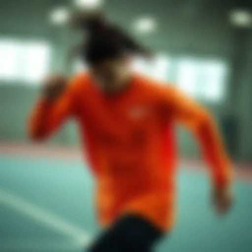 Dynamic Performance with Nike Dri-Fit Dynamic athlete showcasing Nike Dri-Fit apparel in action