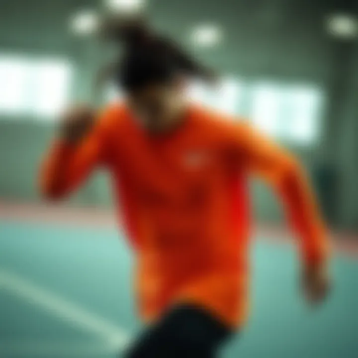 Dynamic Performance with Nike Dri-Fit Dynamic athlete showcasing Nike Dri-Fit apparel in action