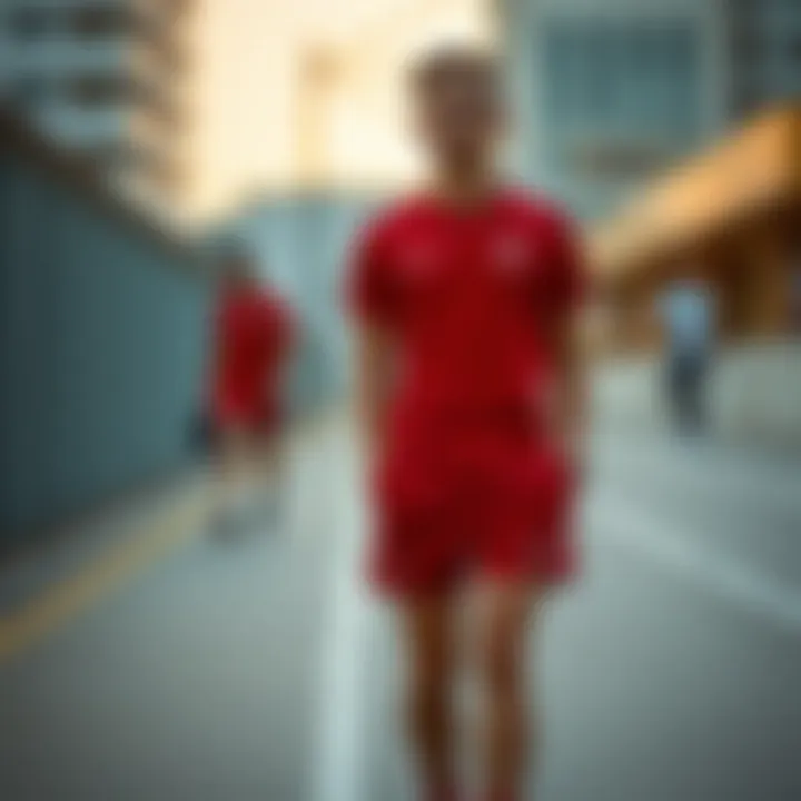 Stylish presentation of Nike Galatasaray shorts paired with sporty attire