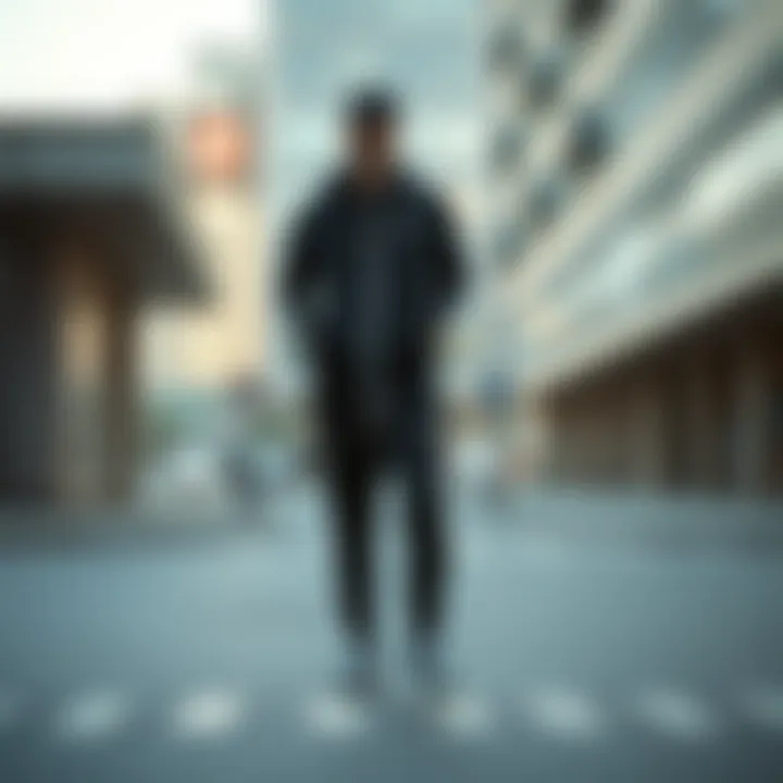 A trendy outfit combination featuring Nike Jordan tracksuit in urban setting