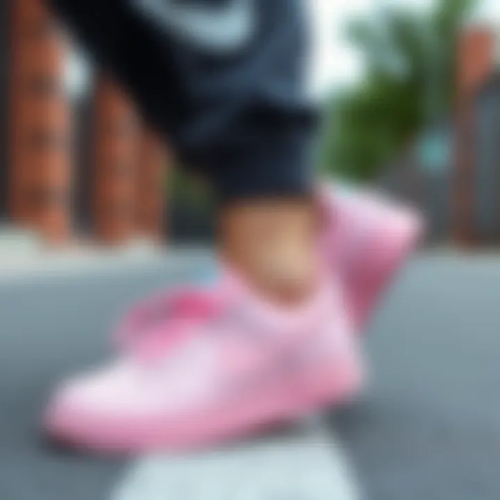 Outfit Combinations with Pink Sports Shoes Fashionable outfit combinations featuring pink sports shoes