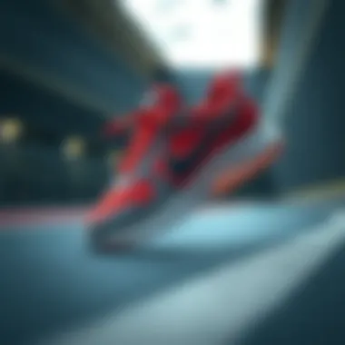 Nike shoes in an athletic setting