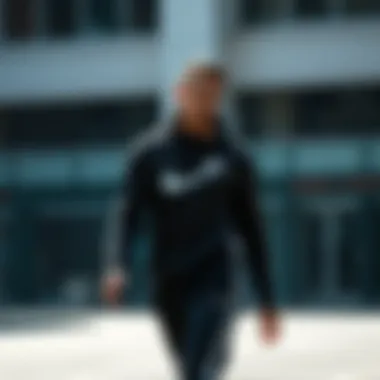 Fashionable layering options with Nike tracksuit top