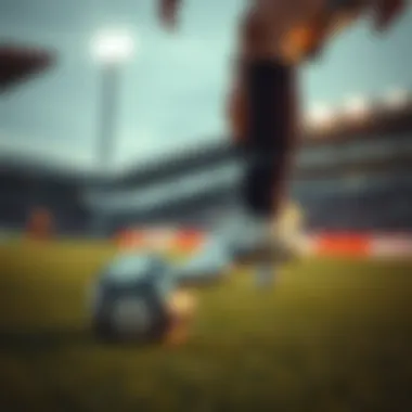 Professional athlete wearing Nike Mercurial Zoom Superfly Elite during a match