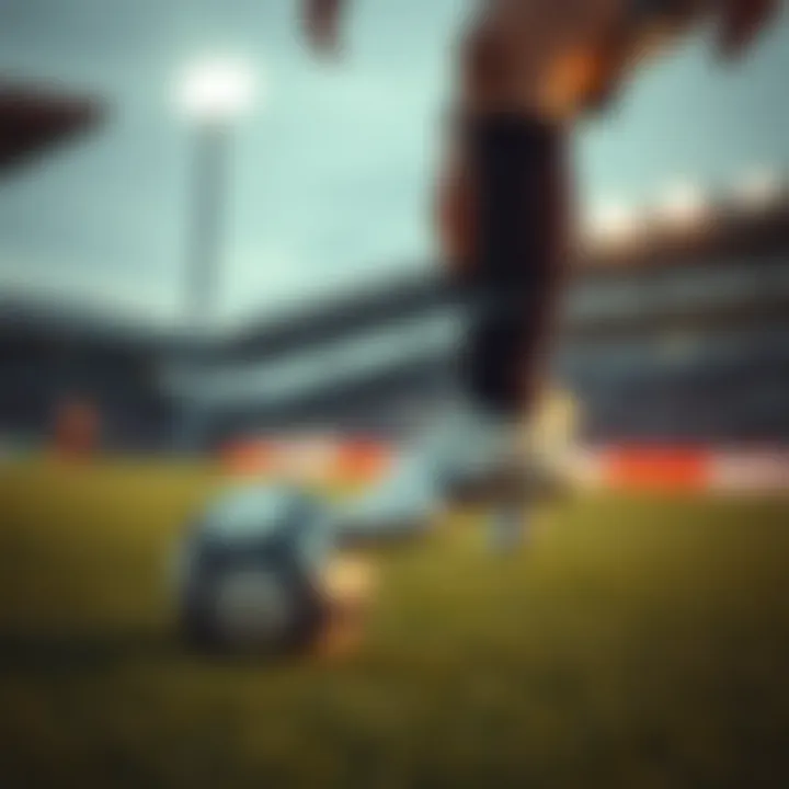 Professional athlete wearing Nike Mercurial Zoom Superfly Elite during a match