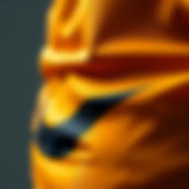 Close-up of Nike shorts fabric showcasing quality and design