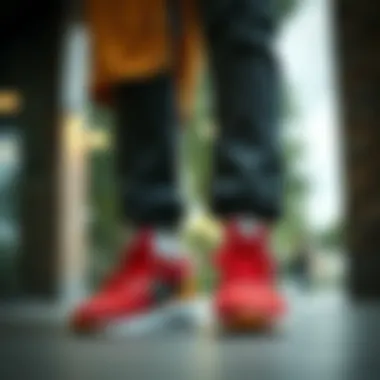 Fashionable outfit paired with Nike sneakers