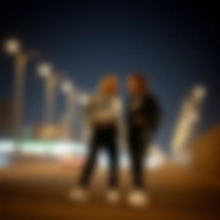 Fashionable outfit combination featuring Nike sweatpants