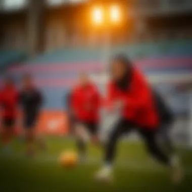 Athletes engaging with Nike Türkiye gear in action-packed settings