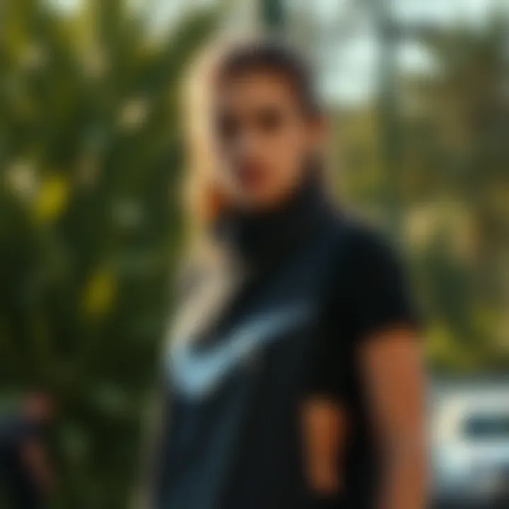 Fashion-Forward Look with Nike Vest Fashion-forward look featuring a Nike vest