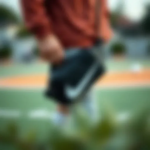 Sleek Design of Nike Side Bag Stylish Nike side bag showcasing its sleek design