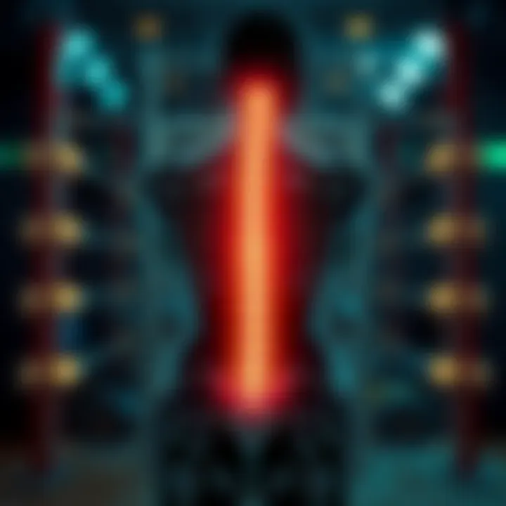 Illustration of spinal health and alignment