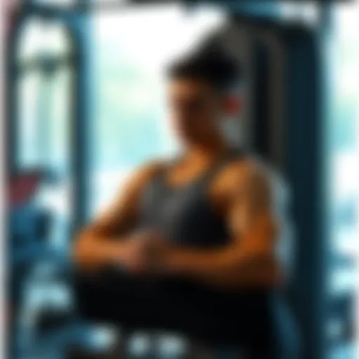 In-Depth Look at the Shoulder Exercise Machine Detailed view of shoulder exercise machine showcasing its design and features