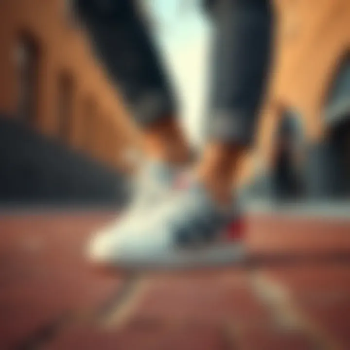 Effortless Style Integration Stylish pairing of Pierre Cardin sports shoes with casual attire